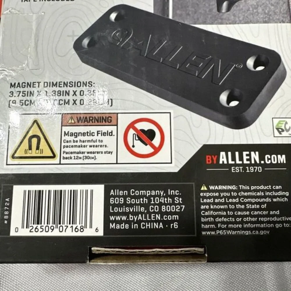 Allen‎ Accessory Magnet Holds Over 20 Lbs Multiple Uses 8872A